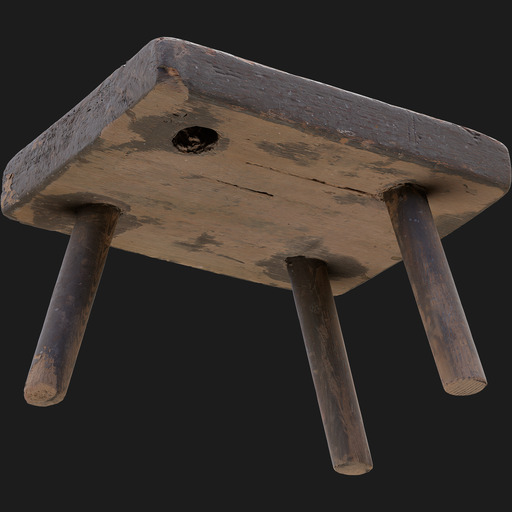 Rustic Stool preview 2